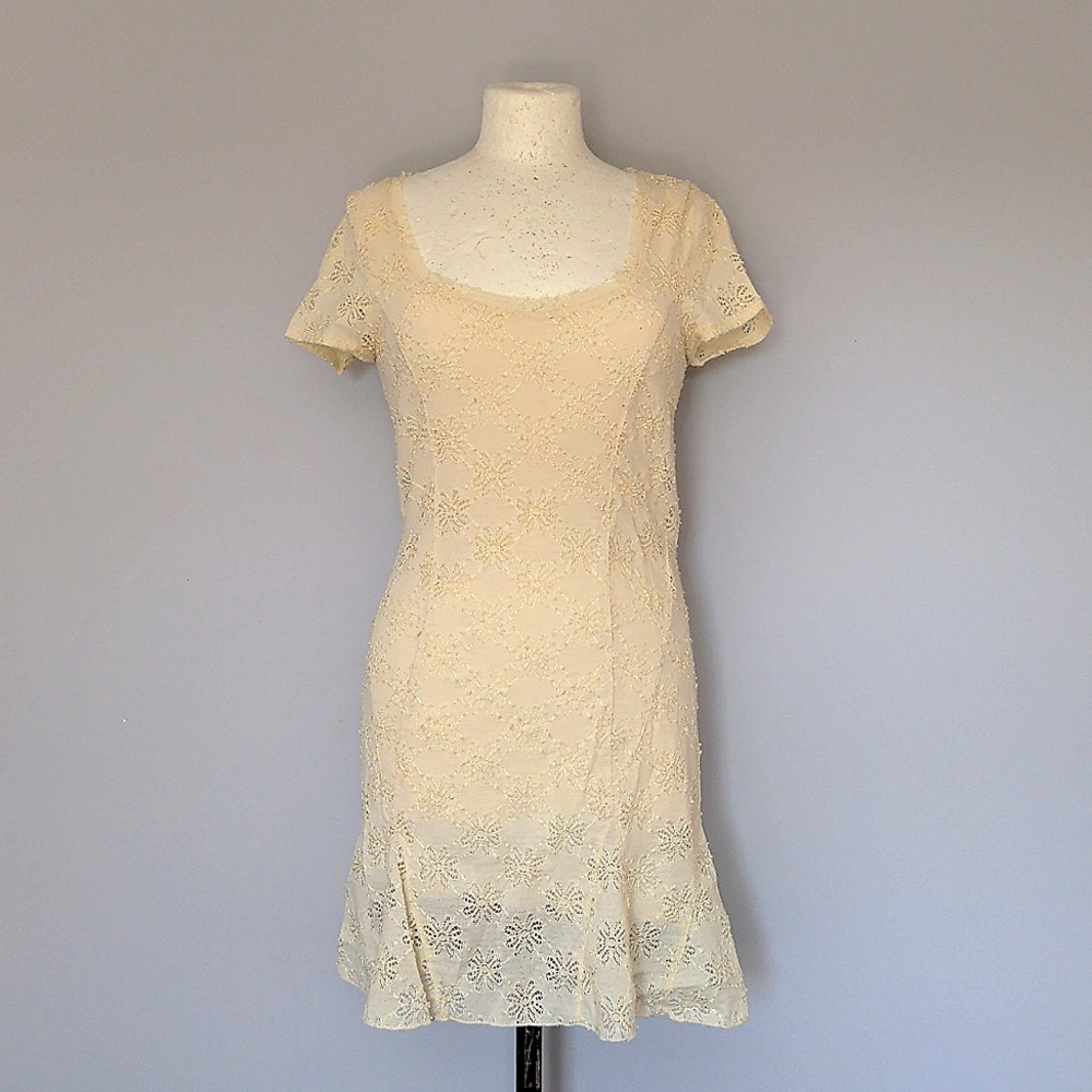 Free people ivory lace dress